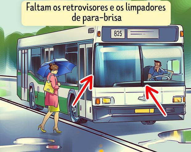 Solution : voyez où se trouvait l'erreur dans le défi visuel du bus dans l'image suivante (Photo : Genial.Guru).