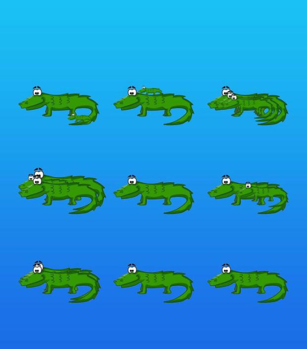 Répondez au nombre de crocodiles dans le défi visuel du niveau 