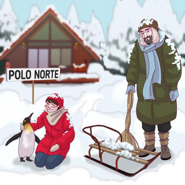 Test visuel qui mesurera votre intelligence : quelle est l'erreur virale du pôle Nord (Photo : Genial.Guru)
